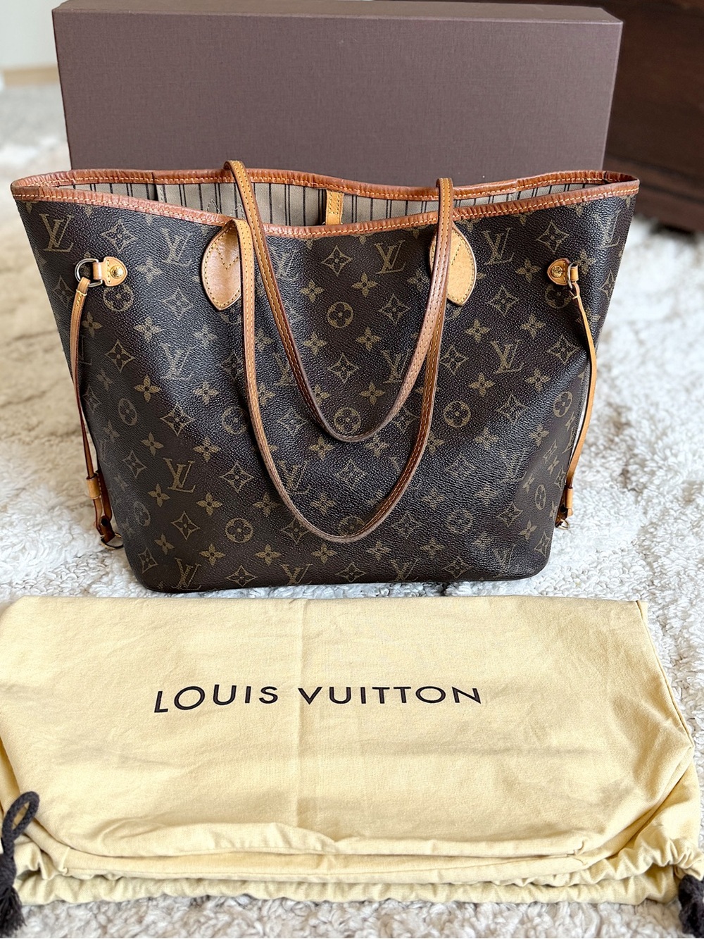 RESERVED Louis vuitton monogram MM neverfull tote shoulder bag - Picture 2 of 15